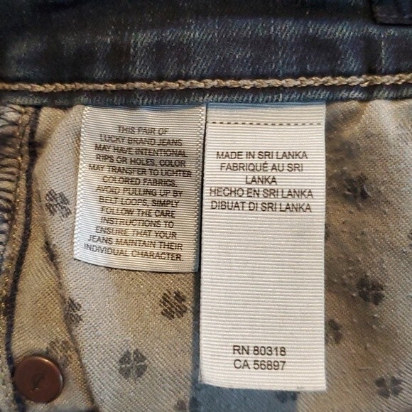 LUCKY AVA SKINNY SIZE 10 DARK WASH STRETCH HIGH RISE - Picture 8 of 11